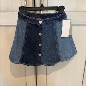H&M Blue Denim Skirt with Buttons